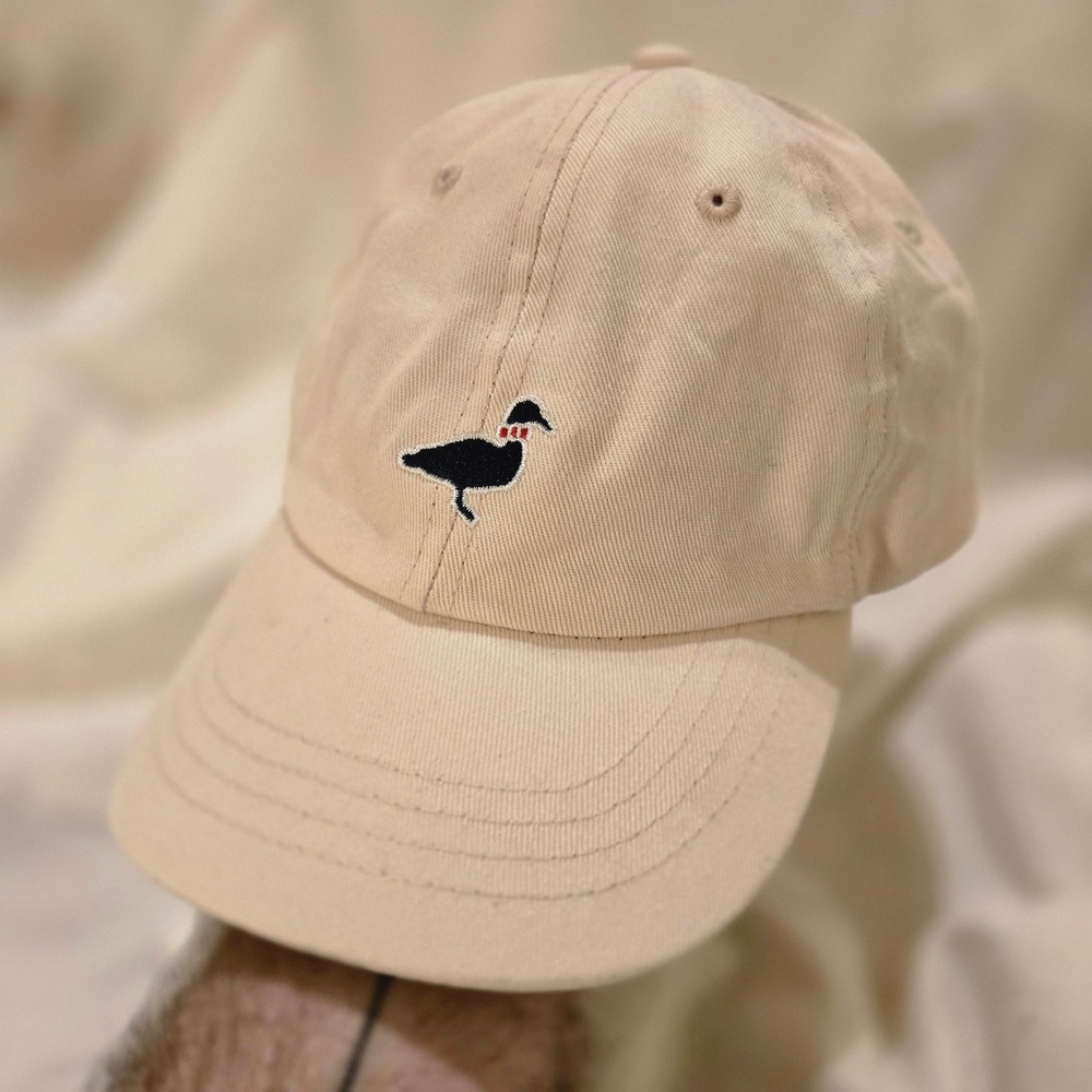 Preppy Southern Duck Hat Properly Tied Youth Hat OS Unisex Tan Khaki Slider Back